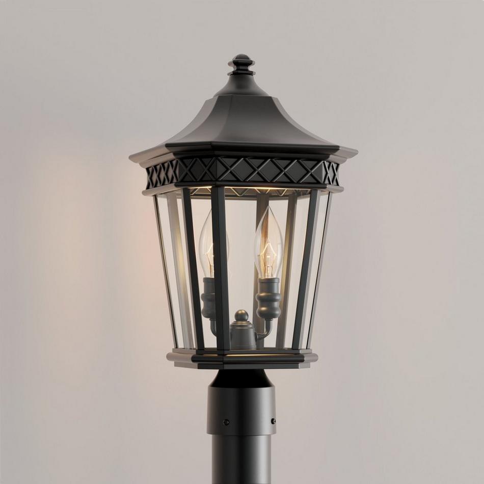 Foxfield 2-Light Outdoor Post Lantern - Black, , large image number 0