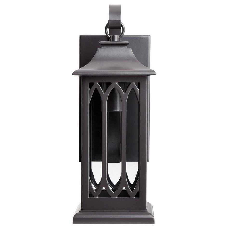 13" Stonehouse Outdoor Entrance Wall Sconce - Single Light - Smooth Bronze, , large image number 2