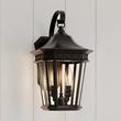 Foxfield 2-Light Outdoor Entrance Wall Sconce - Black, , large image number 0