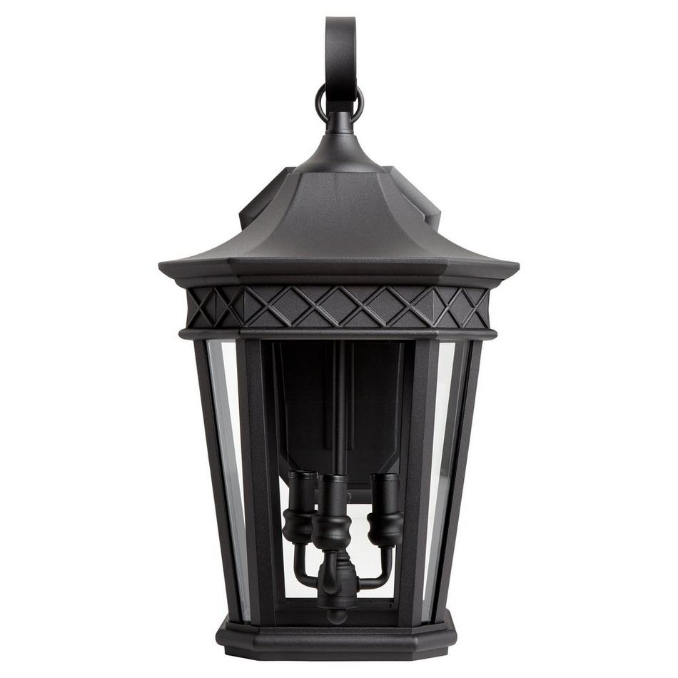Foxfield 3-Light Outdoor Entrance Wall Sconce - Black, , large image number 2