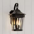 Foxfield 3-Light Outdoor Entrance Wall Sconce - Black, , large image number 0