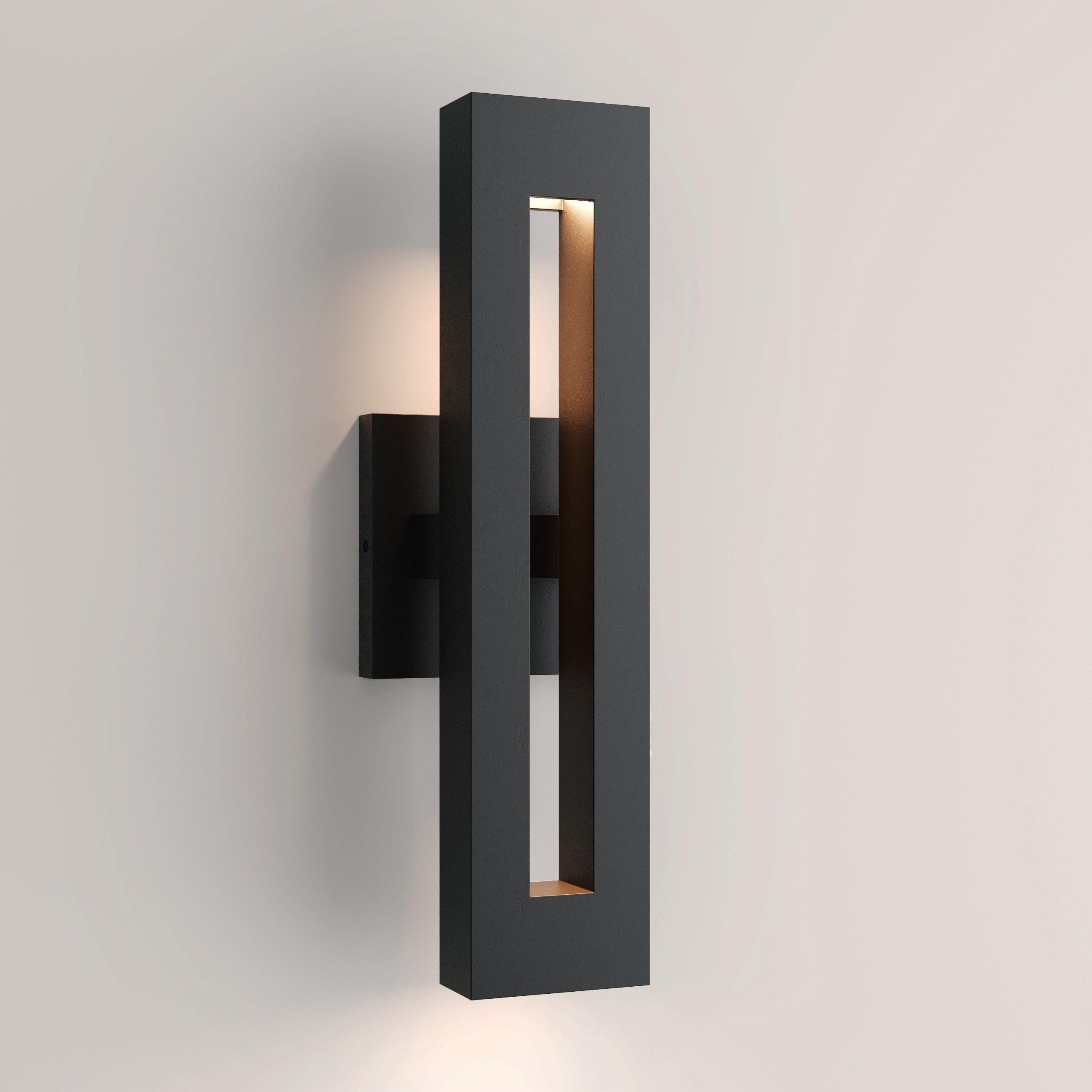 Paddock LED 2 Light Outdoor Entrance Wall Sconce Signature Hardware