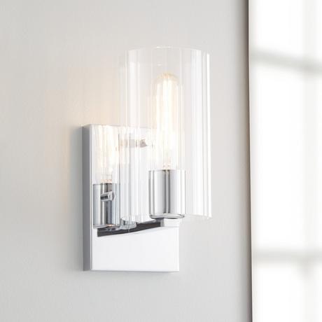 Lakeview Vanity Sconce - Single Light - Clear Shade