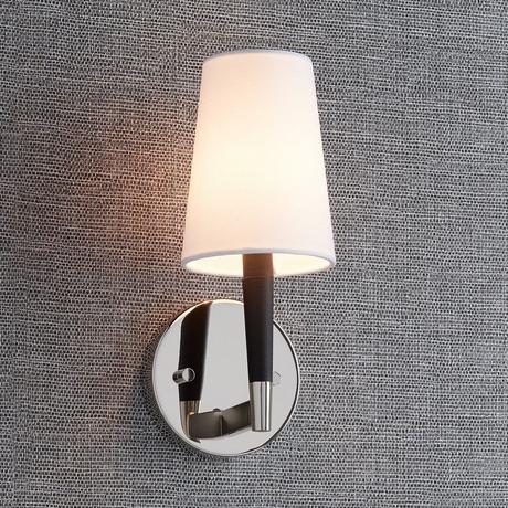 Pritchard Wall Sconce - Single Light Candelabra - Polished Nickel