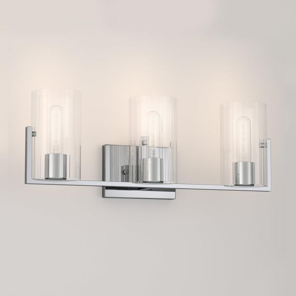 Lakeview 3-Light Vanity Light - Clear Shade, , large image number 0