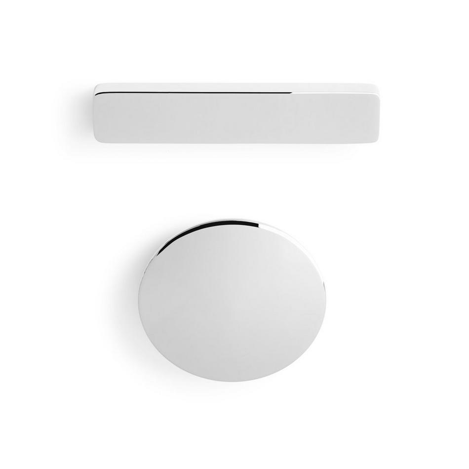 55" Jaidyn Acrylic Freestanding Tub - Tap Deck / No Drillings - Chrome Trim with Foam, , large image number 4