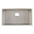 32" Atlas Stainless Steel Undermount Kitchen Sink - Pewter, , large image number 3