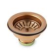 3 1/2" Stainless Steel, Kitchen Garbage Disposal Flange and Stopper - Bronze, , large image number 0