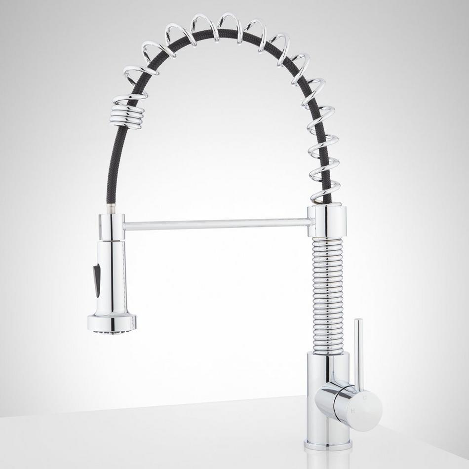 Cumberland Kitchen Faucet with Pull-Down Spring Spout - Chrome, , large image number 1