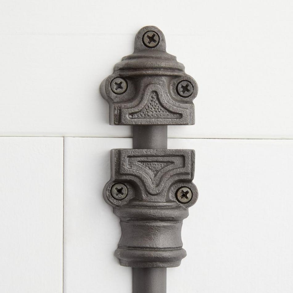 Barcheski Iron Door Cremone Bolt - Antique Iron, , large image number 2