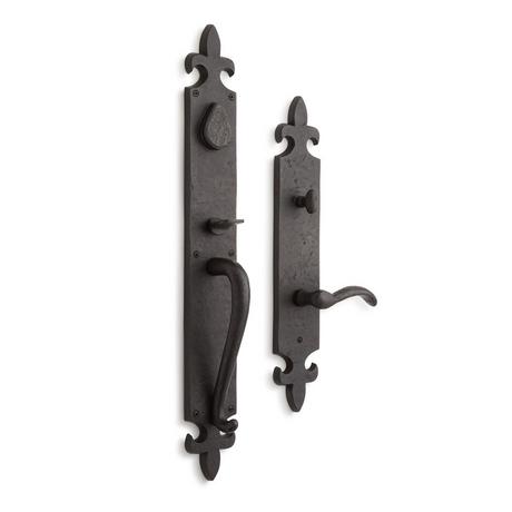 Cousteau Solid Bronze Entrance Door Set with Lever Handle - Left Hand