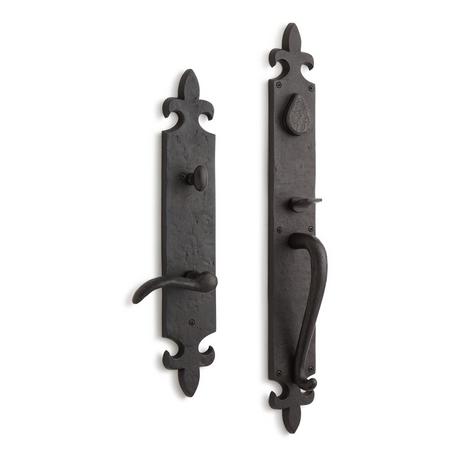 Cousteau Solid Bronze Entrance Door Set with Lever Handle - Right Hand