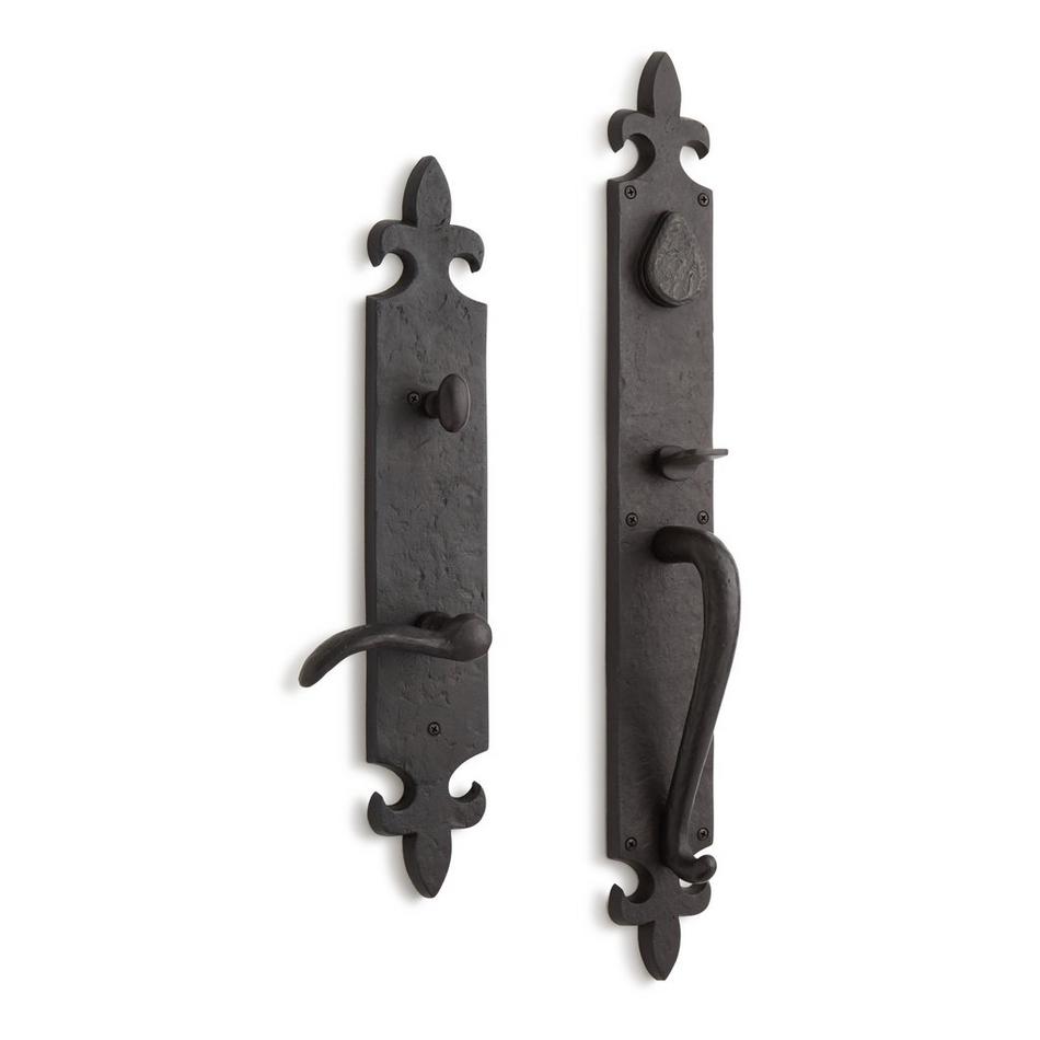 Cousteau Solid Bronze Entrance Door Set with Lever Handle - Right Hand, , large image number 0