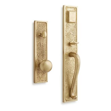 Traeger Solid Brass Entrance Door Set with Knob