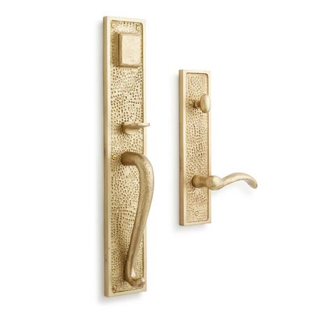 Traeger Solid Brass Entrance Door Set - Lever Handle - Left Hand