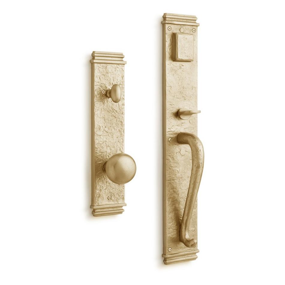 Antique Brass 'T-Bar' Design Complete Door Handle Pack/Kit - More 4 Doors