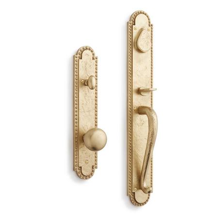Marconi Solid Brass Entrance Door Set with Round Knob