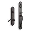 Marconi Solid Bronze Entrance Door Set - Lever Handle - 2-3/8" Backset - Right Hand - Dark Bronze, , large image number 0