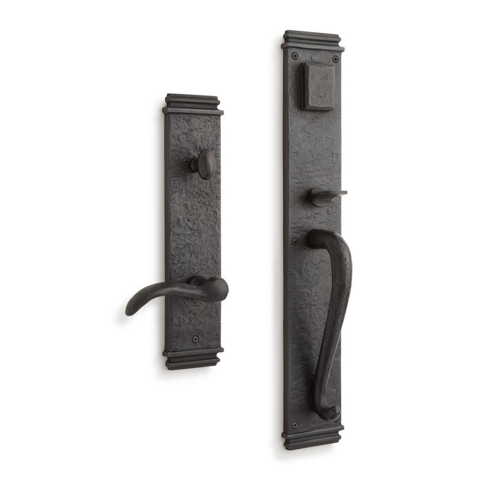 Griggs Solid Bronze Entrance Door Set - Lever Handle - 2-3/8" Backset - Right Hand - Dark Bronze, , large image number 0