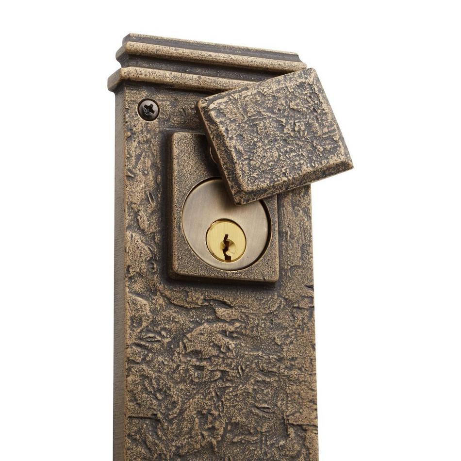 Griggs Solid Brass Entrance Door Set - Knob - 2-3/8" Backset - Antique Brass, , large image number 1