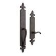 Cousteau Bronze Dummy Entrance Door Set with Lever Handle - Left Hand - Dark Bronze, , large image number 0