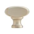 Solid Brass Oblong Cabinet Knob - Brushed Nickel, , large image number 1