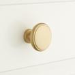 1-1/2" Nantes Solid Brass Round Cabinet Knob - Satin Brass, , large image number 0