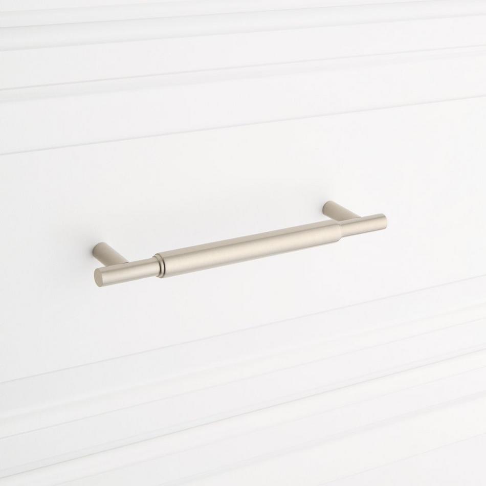 6" Colmar Solid Brass Cabinet Pull - Brushed Nickel, , large image number 3