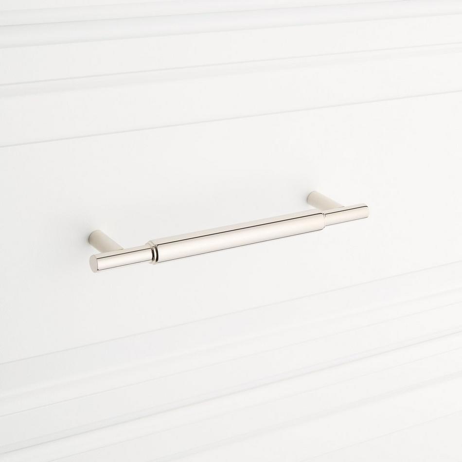 6" Colmar Solid Brass Cabinet Pull - Polished Nickel, , large image number 3