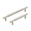 3-3/4" Colmar Solid Brass Cabinet Pull - Brushed Nickel, , large image number 1