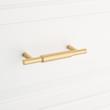 3-3/4" Colmar Solid Brass Cabinet Pull - Satin Brass, , large image number 3