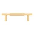 3-3/4" Colmar Solid Brass Cabinet Pull - Satin Brass, , large image number 2