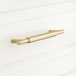 3-3/4" Colmar Solid Brass Cabinet Pull - Satin Brass, , large image number 0