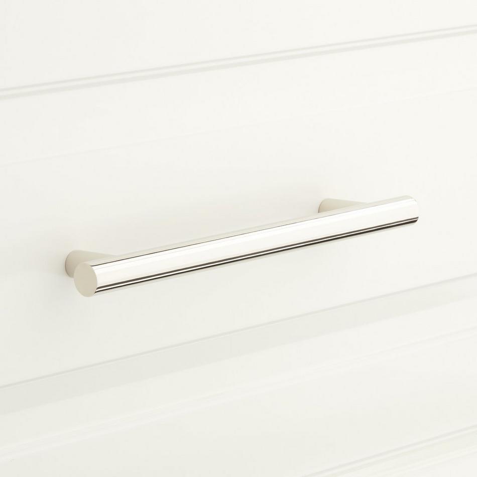 3-3/4" Avignon Solid Brass Cabinet Pull - Polished Nickel, , large image number 0