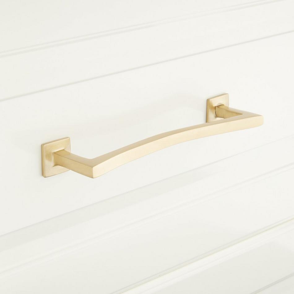 Arvo Solid Brass Contemporary Cabinet Pull, , large image number 2
