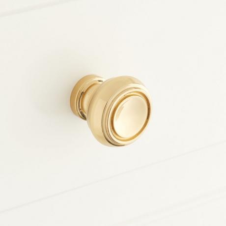 Cipullo Solid Brass Round Cabinet Knob
