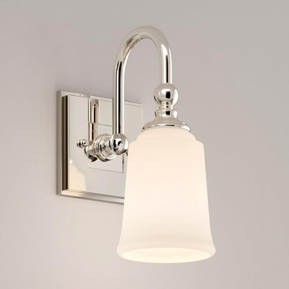 Antonia Vanity Sconce - Single Light - Frosted Glass, , large image number 0