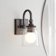 Antonia Vanity Sconce - Single Light - Clear Glass, , large image number 1
