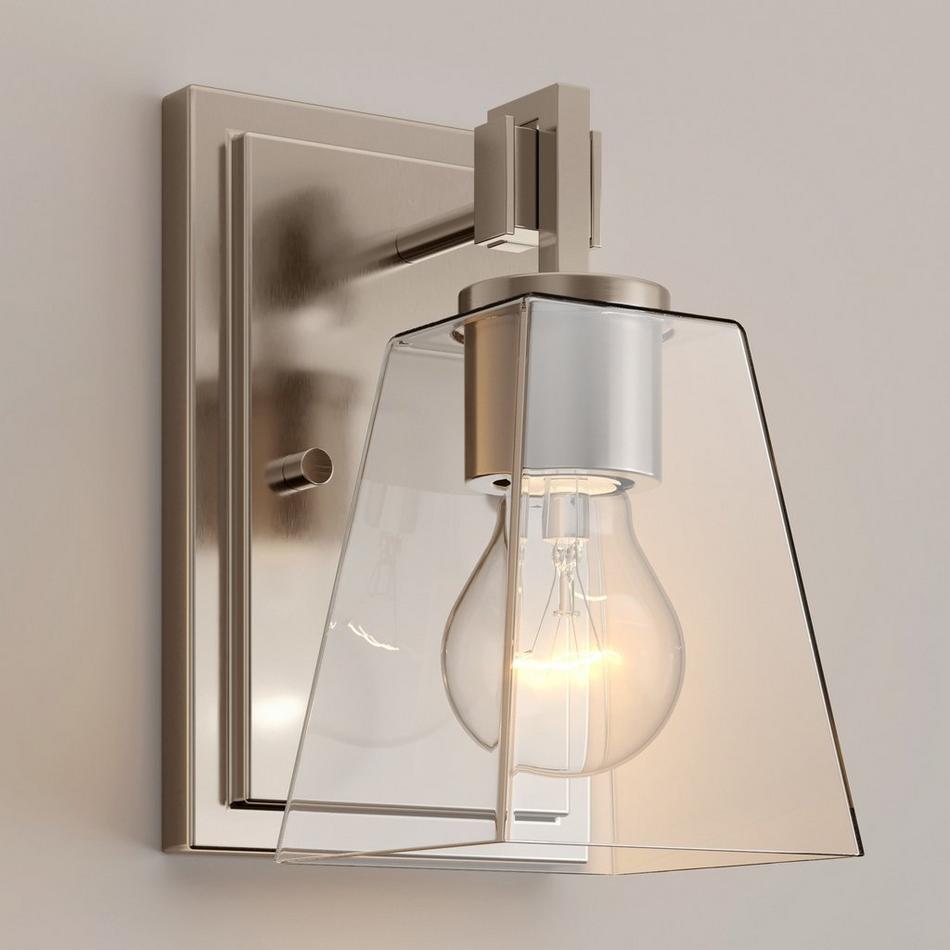 Hoxton Vanity Sconce - Single Light - Clear Glass, , large image number 0