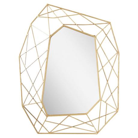 Alomar Decorative Vanity Mirror Gold Leaf