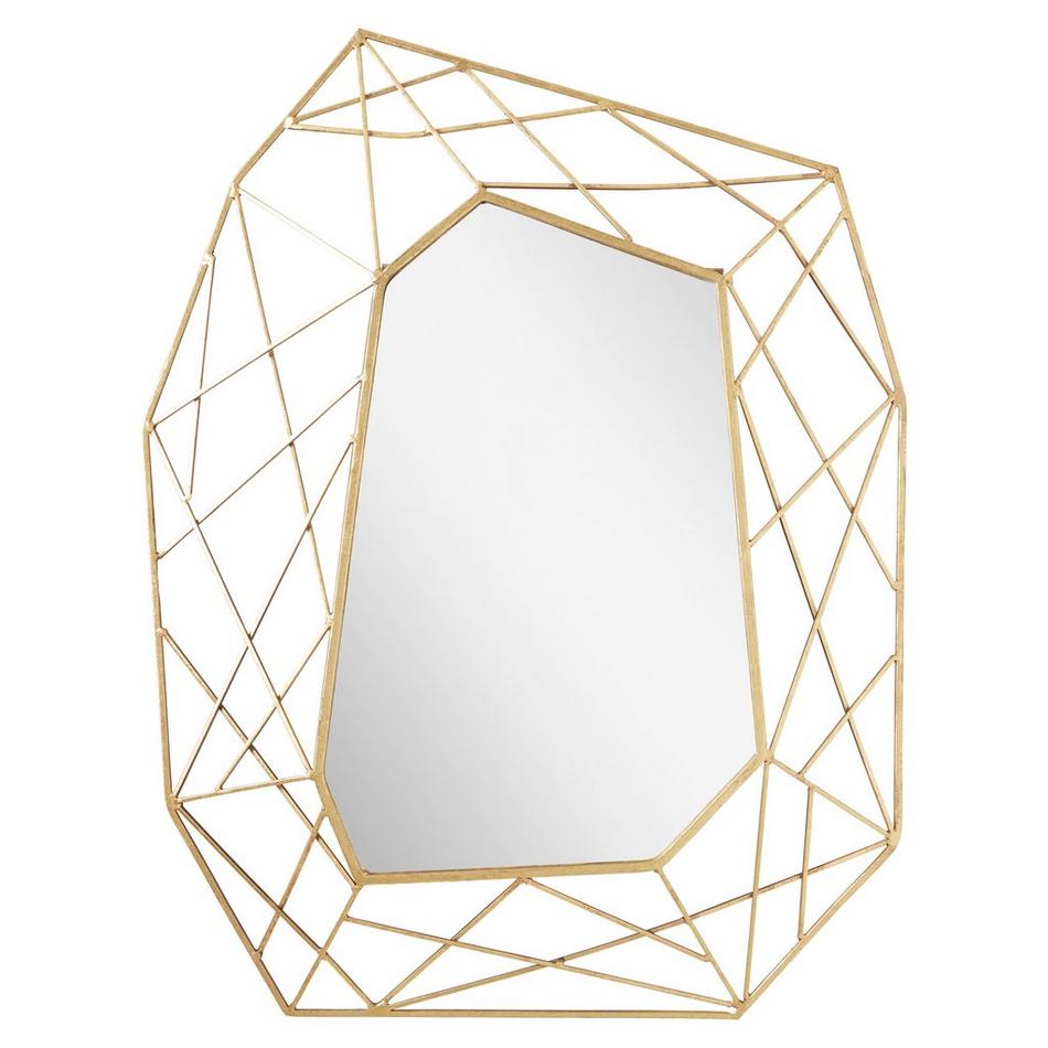 Alomar Decorative Vanity Mirror Gold Leaf, , large image number 1