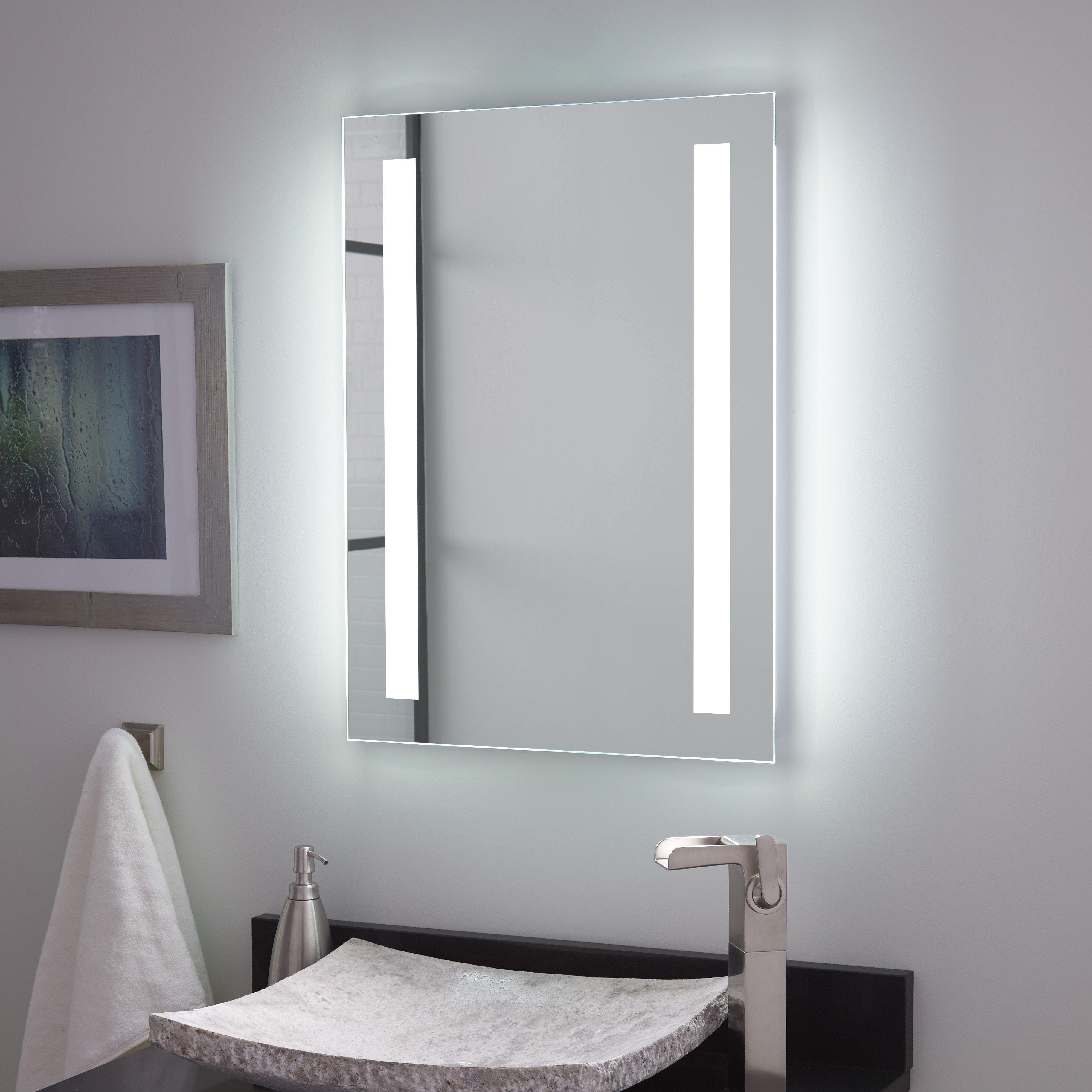 Curie Lighted Mirror with Tunable LED | Signature Hardware