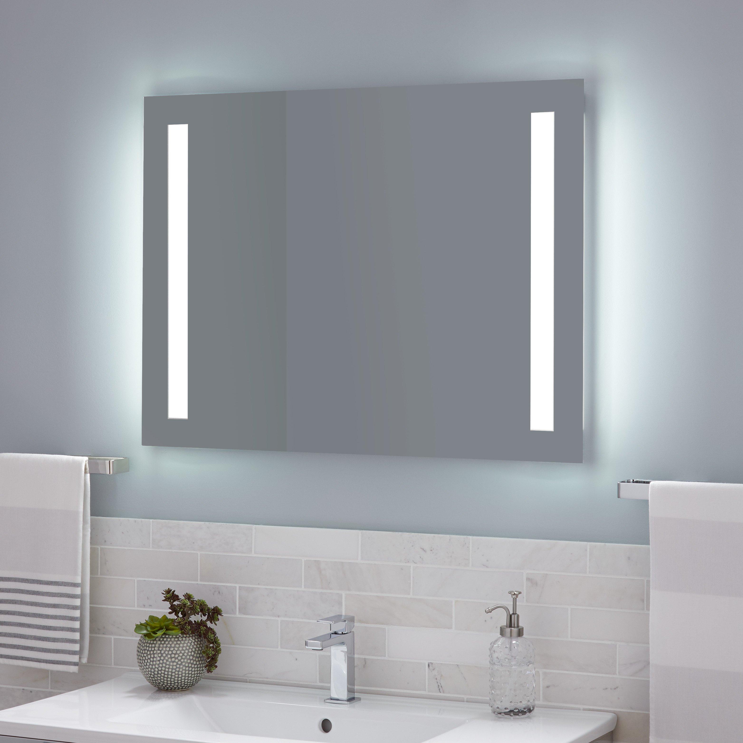 Curie Lighted Mirror with Tunable LED | Signature Hardware