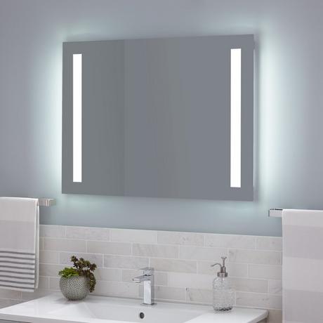 Curie Lighted Mirror with Tunable LED