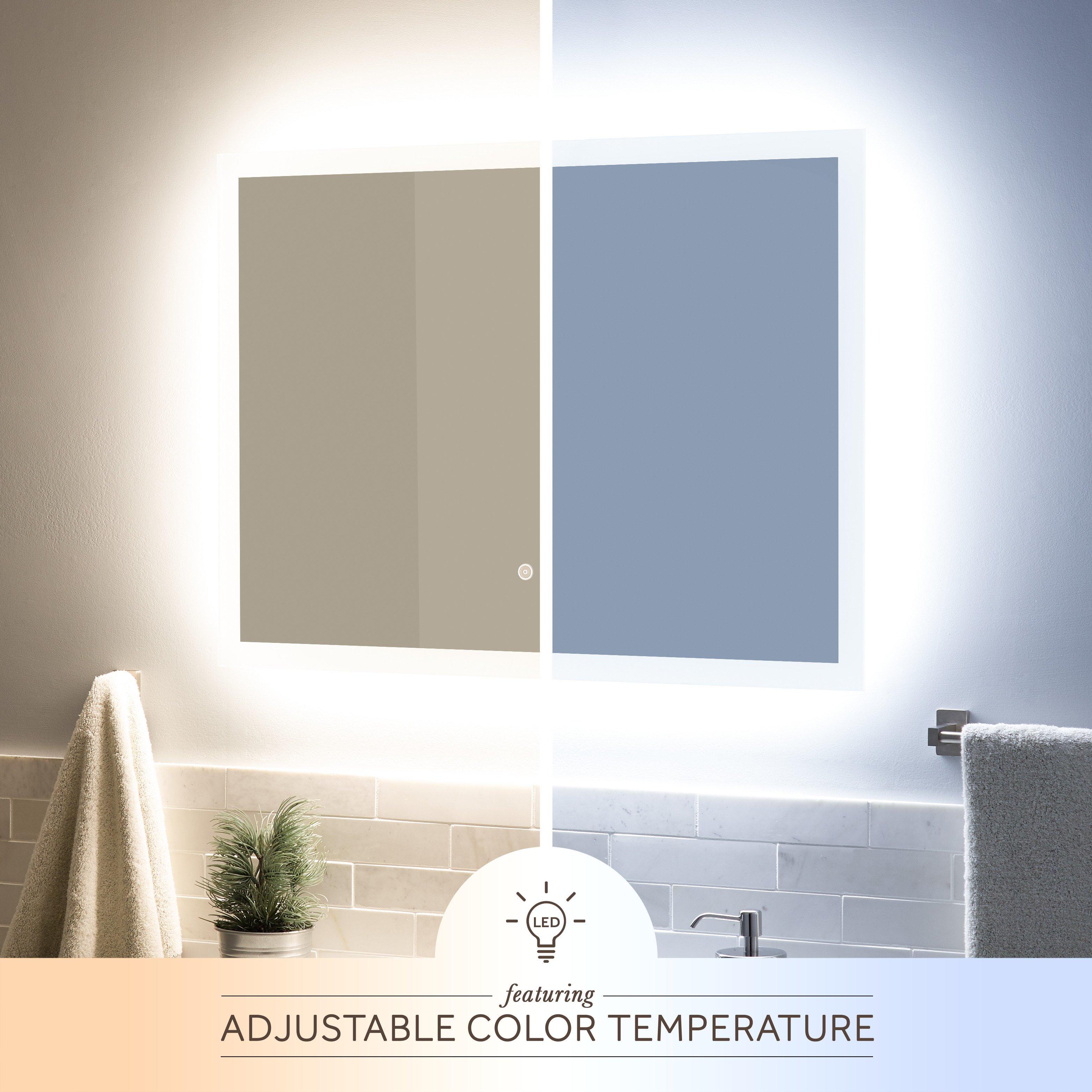 Araica Lighted Mirror with Tunable LED Signature Hardware