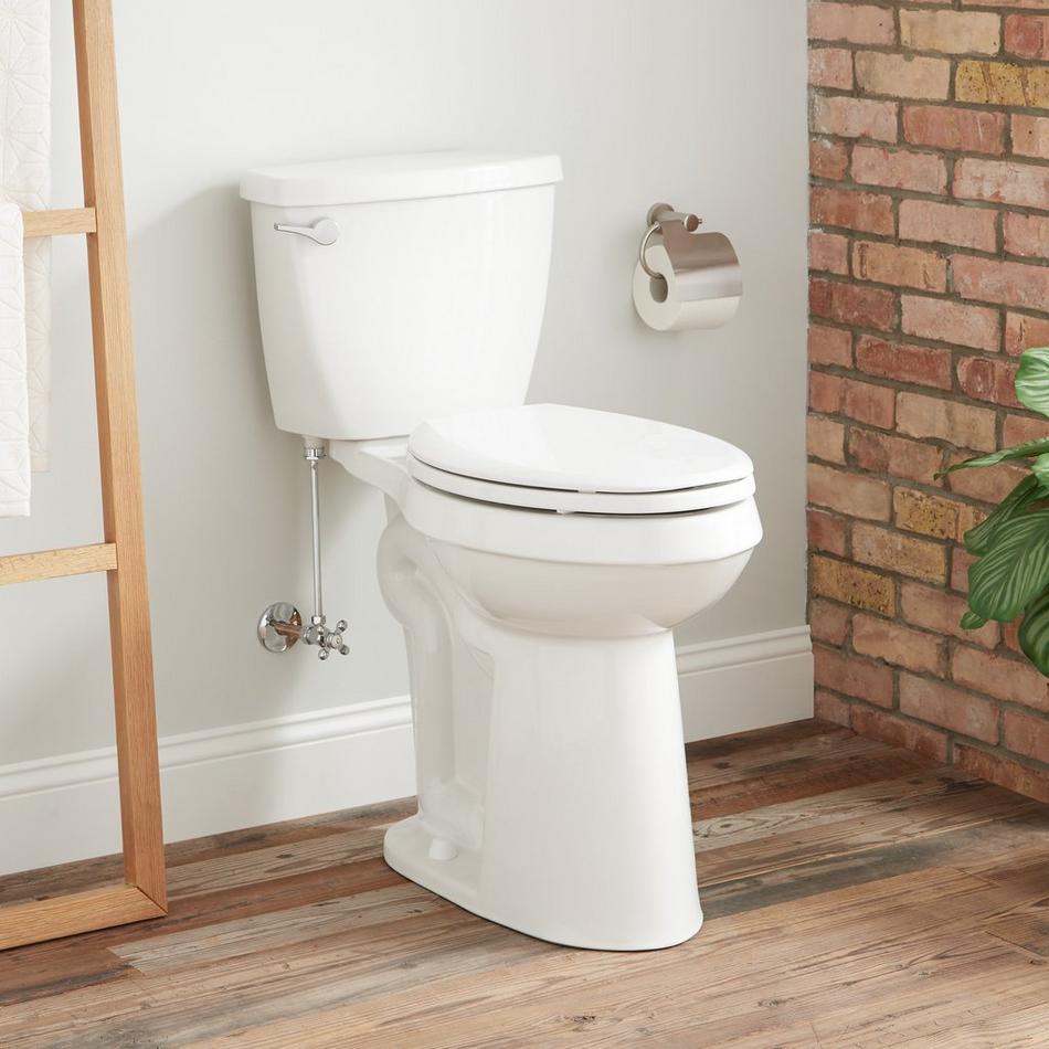 Bradenton Elongated Two-Piece Toilet - 21" Bowl Height - White, , large image number 0