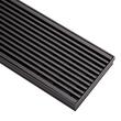 24" Carmen Linear Shower Drain - with Drain Flange - Matte Black, , large image number 1