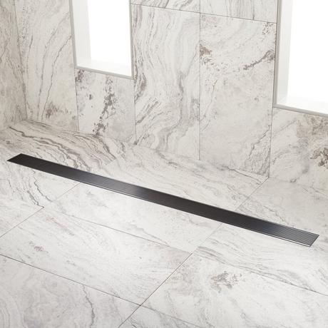 Carmen Linear Shower Drain with Drain Flange