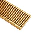 48" Carmen Linear Shower Drain - with Drain Flange - Polished Brass, , large image number 1
