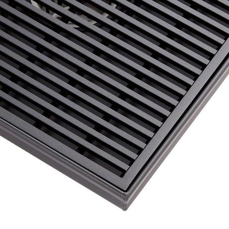 Carmen Square Shower Drain with Drain Flange